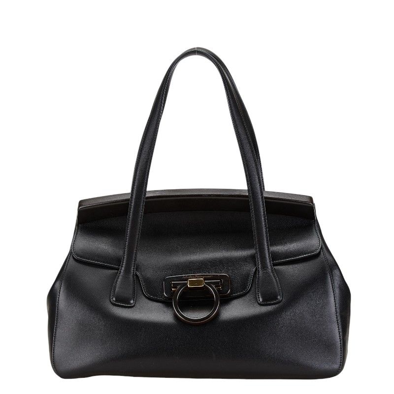 Salvatore Ferragamo ガンチーニ金具 トートバッグ レザー