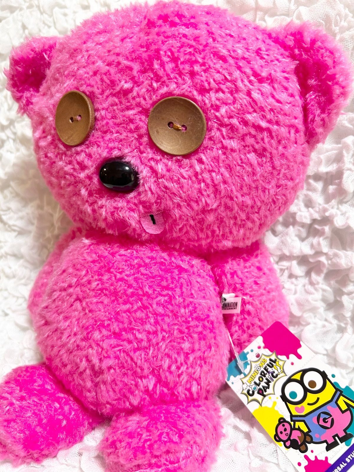 USJ ミニオン ティム ぬいぐるみ ピンク 32cm USJ ミニオンズ ピンクティム ぬいぐるみ ミニオン - メルカリ