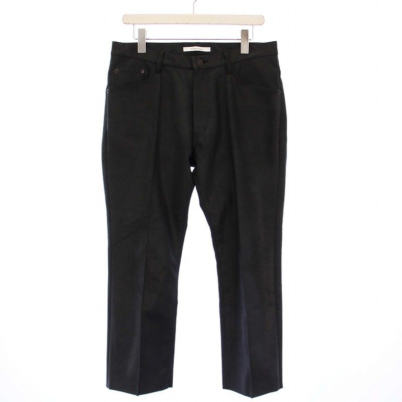 【中古】プロダクトトゥエルブ Product Twelve フェイクレザー ピンタック 5ポケット パンツ 2 ブラック 21AW-PPT05 プロダクトトゥエルブ Product Twelve フェイクレザー ピンタック 5
