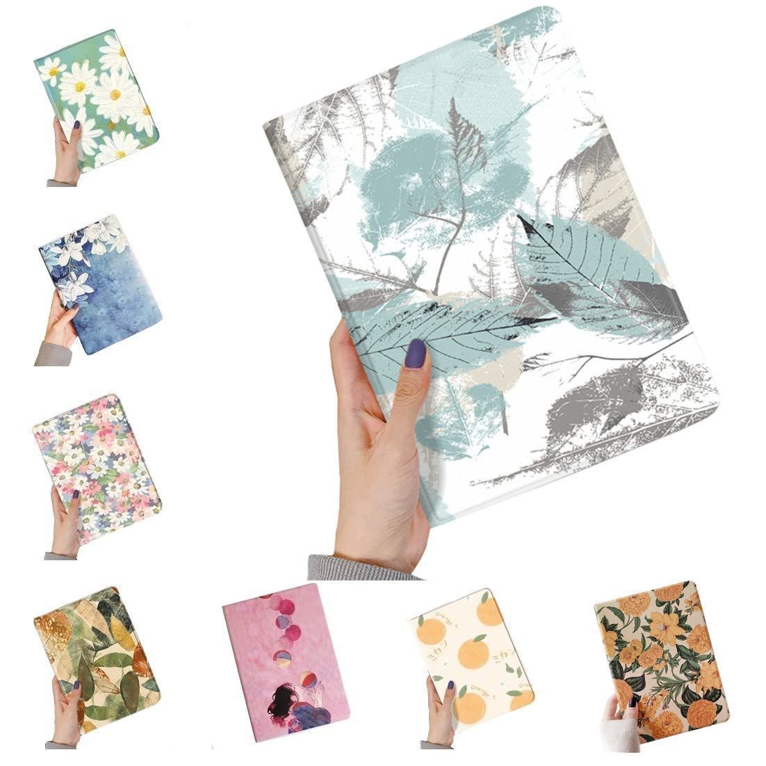 数量 世代 iPadAir 2 ケース 花柄 ペンホルダー付き Apple 5 Pencil 収納 第 女性 アイパッド 6 iPad カバー オリジナル 印刷 お洒落 ブック式 iP