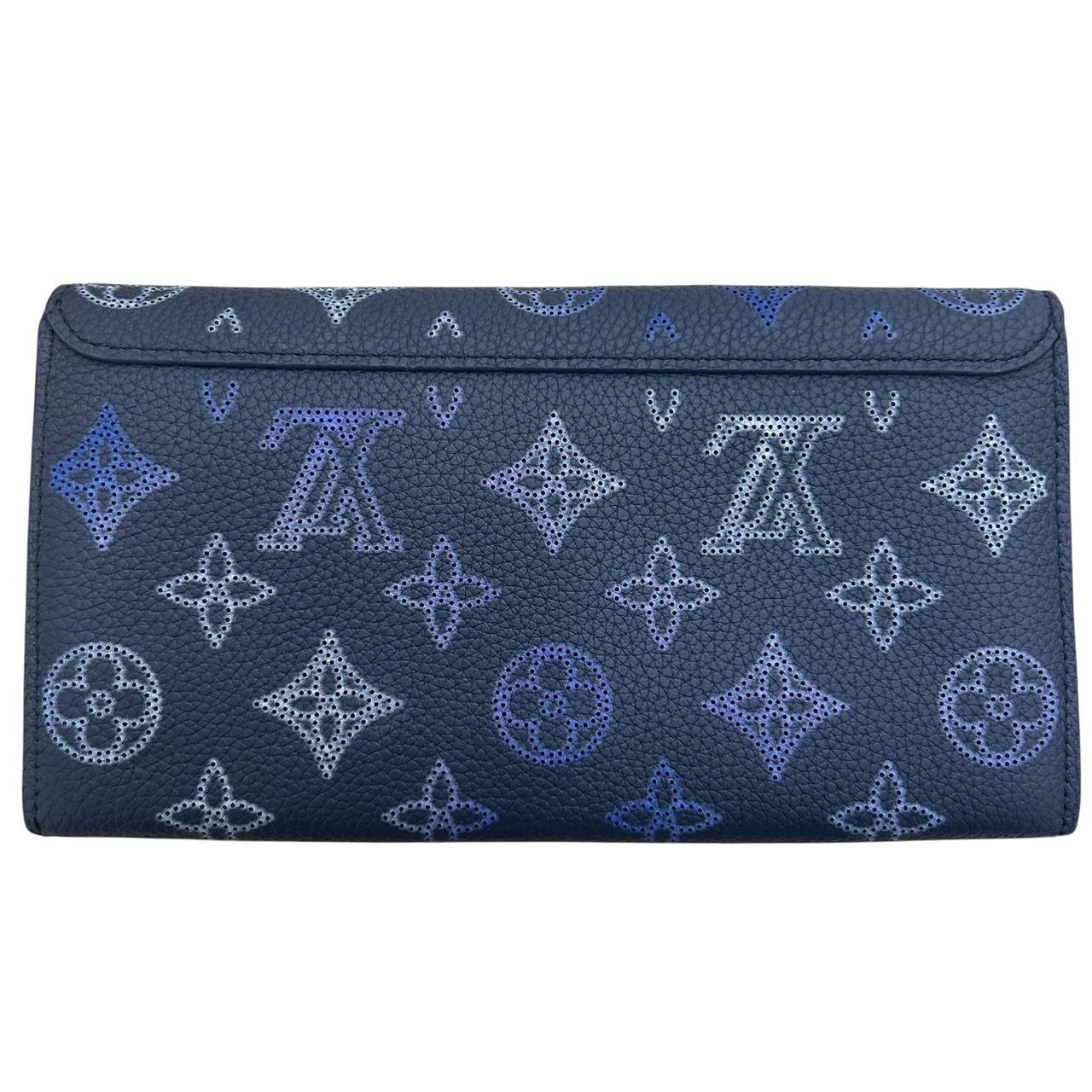 美品 ルイヴィトン 長財布 レディース モノグラム マヒナ