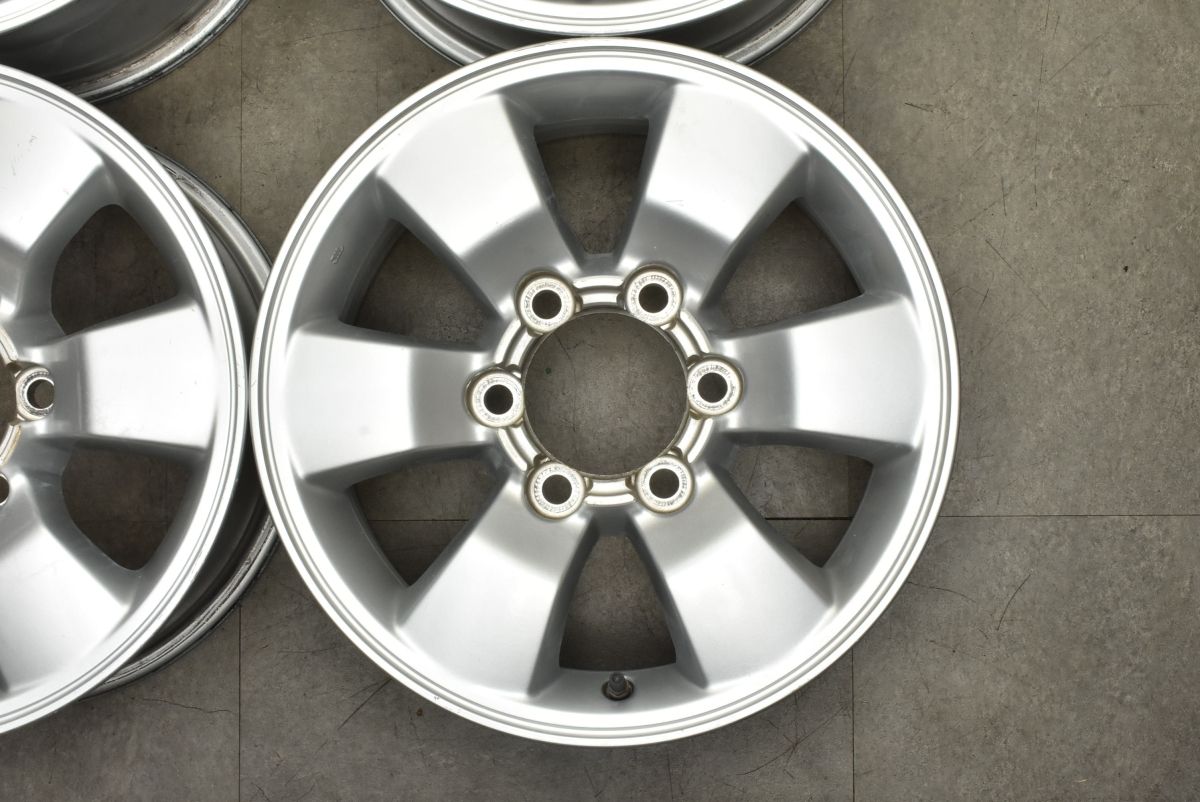 スタッドレス用などに トヨタ 215系 ハイラックスサーフ 純正 16in 7J 30 PCD139.7 4本 ランドクルーザープラド 200 ハイエース 流用 TRITUETUBI_COM