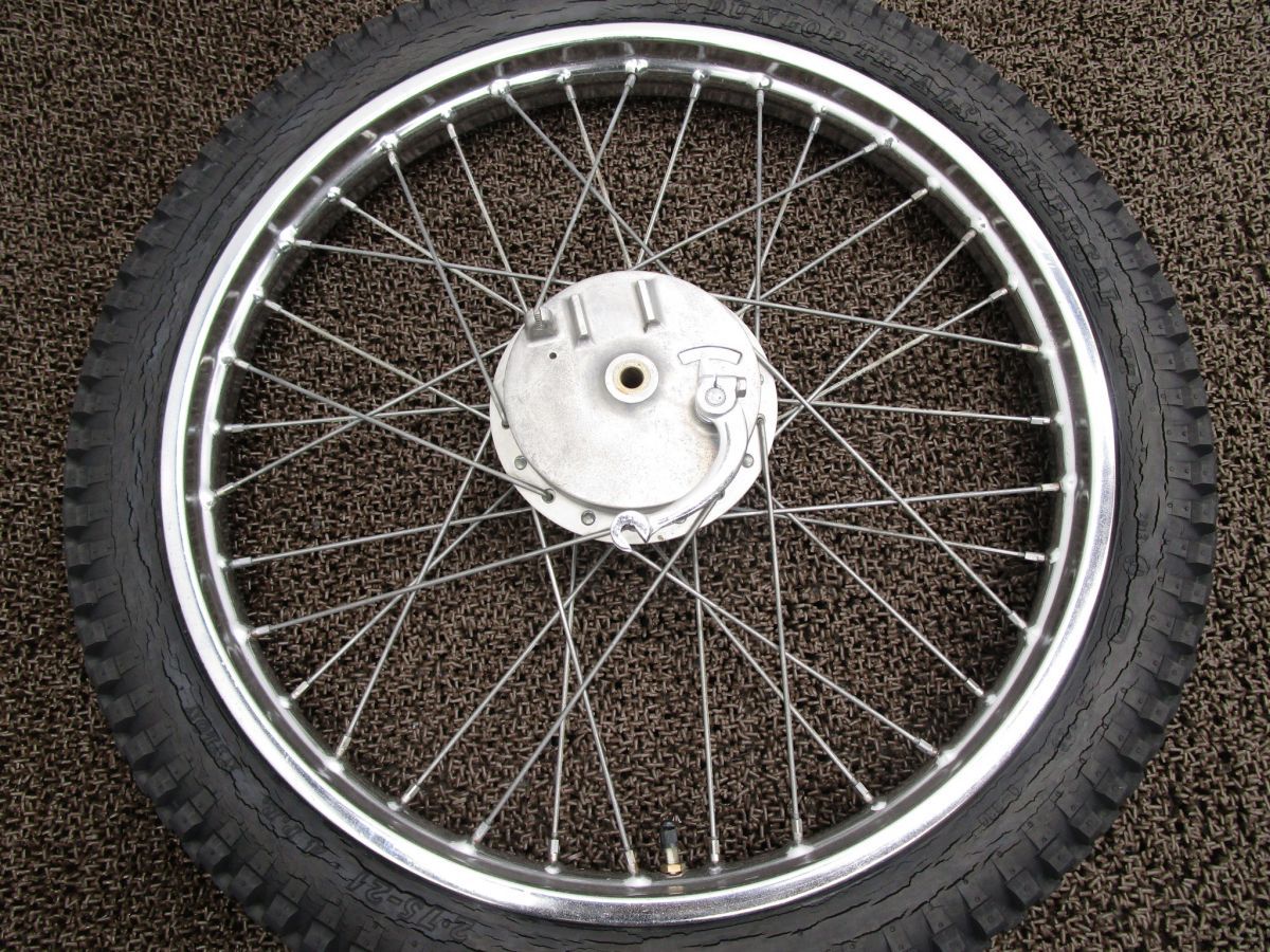 KE125 タカサゴ フロントホイール ブレーキドラム □A6116 K1 カワサキ K1E キャブ車