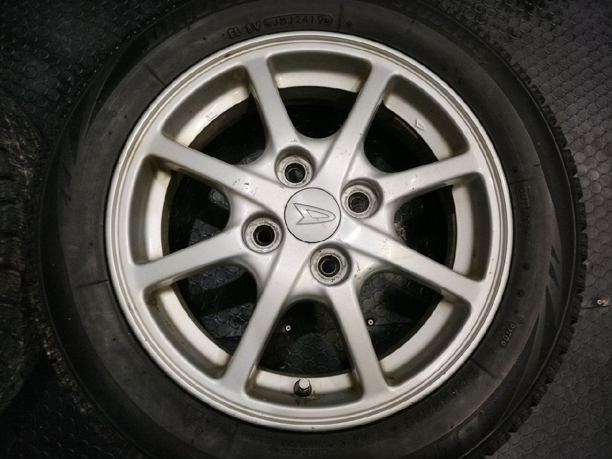 BS BLIZZAK VRX 155/65R14】スタッドレス【ダイハツ 純正ホイール 14  