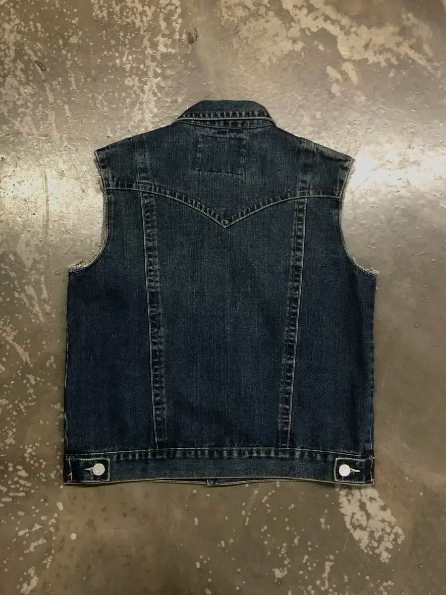 デニムベスト L