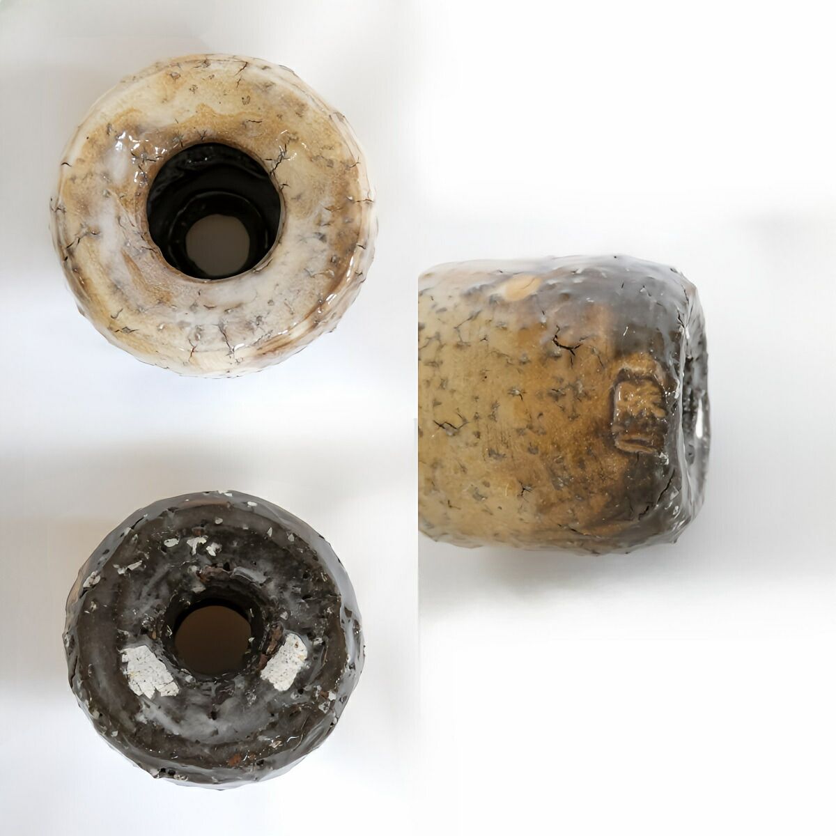 萩焼 つくね 蓋置 味舌隆司 作 共箱 共布 茶道具 新品 未使用 保管品 です 萩焼 つくね 蓋置 味舌隆司 作 共箱 共布 茶道具 新品 未使用