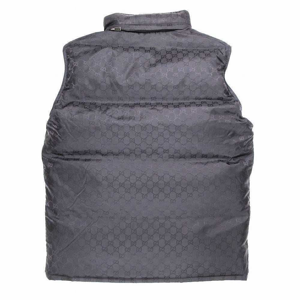 GUCCI グッチ ヴィンテージ シマ GG柄 リバーシブル ダウンベスト