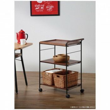 良心的な 弘益 KOEKI UTILITY ワゴン ブラウン オーク天板 KW545BR 絶品が大集合！