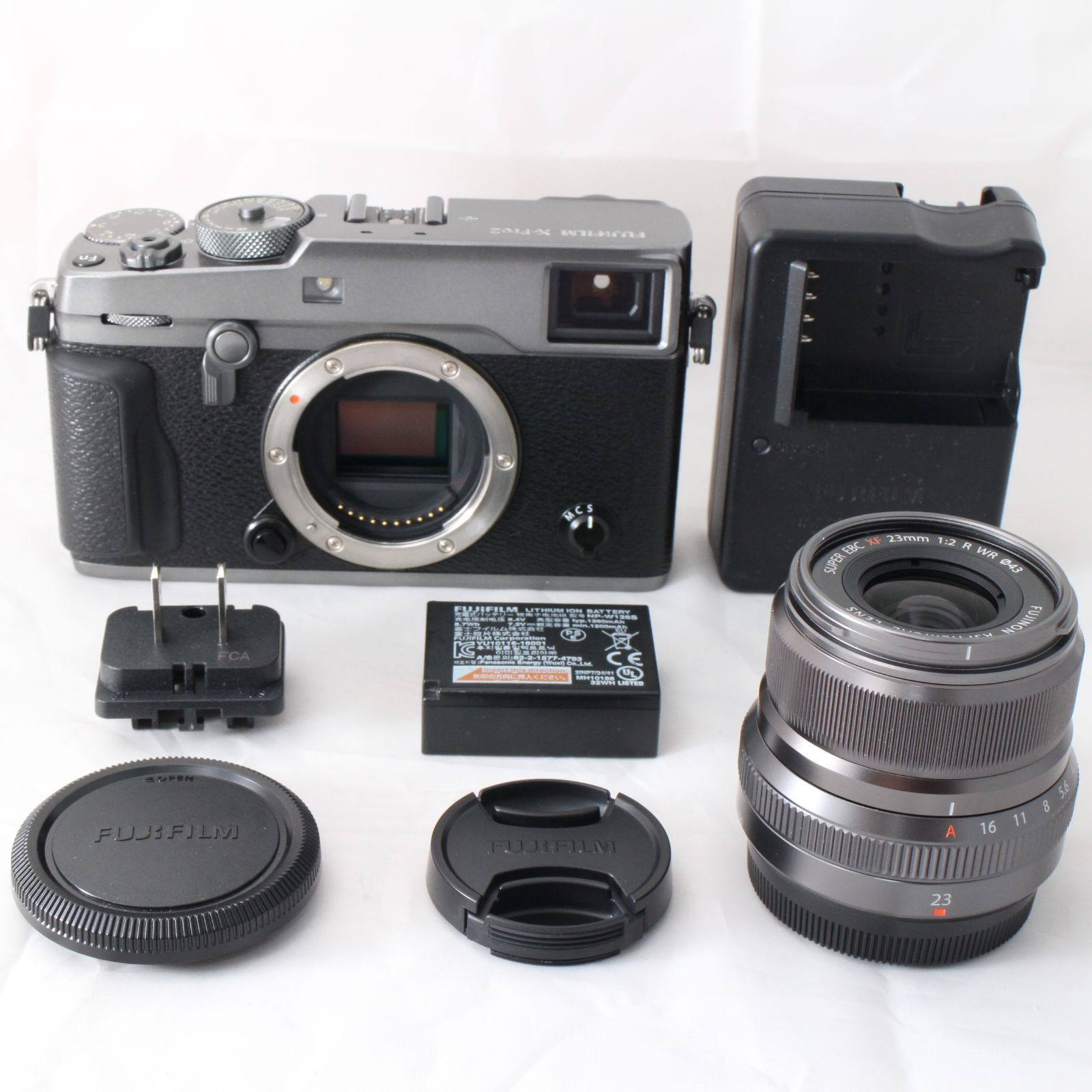 実用品 FUJIFILM X-Pro2 Graphite Edition グラファイトエディション X-PRO2LK-23F2-GR XF23mm フジフイルム ミラーレス一眼 4229