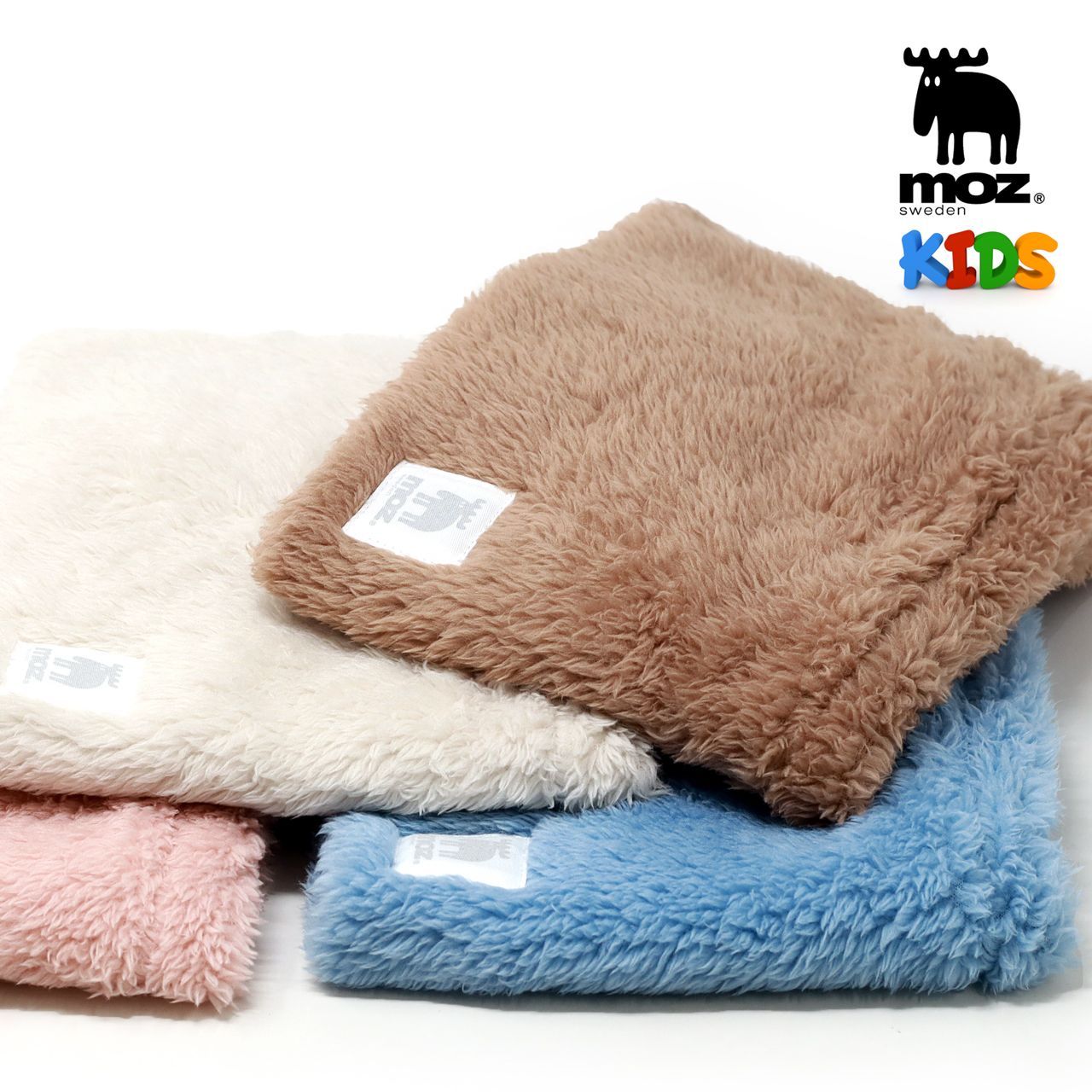 送料無料，定番人気 ネックウォーマー キッズ  子ども用 MOZ モズ ボア Kids 冬 ファー 防寒 マフラー スウェーデン ブランド キッズ プレゼント  もこもこ かわいい 【MB】 マフラー