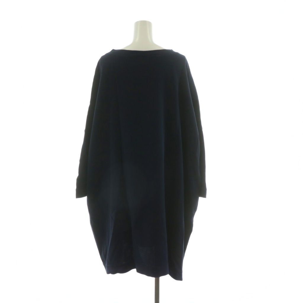 フォーティーファイブアールピーエム 45R 45rpm ワイドワンピース チュニック ミニ プルオーバー 長袖 0 ネイビー NQ