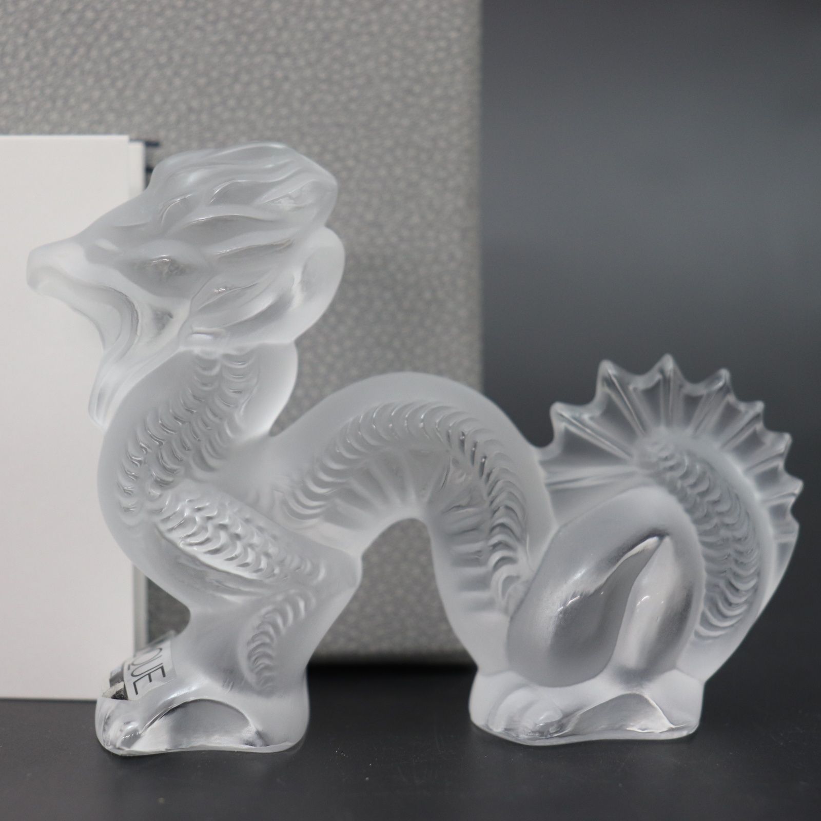 IT2NTXT8TAIC 未使用 保管品 LALIQUE ラリック ドラゴン 小 ガラス