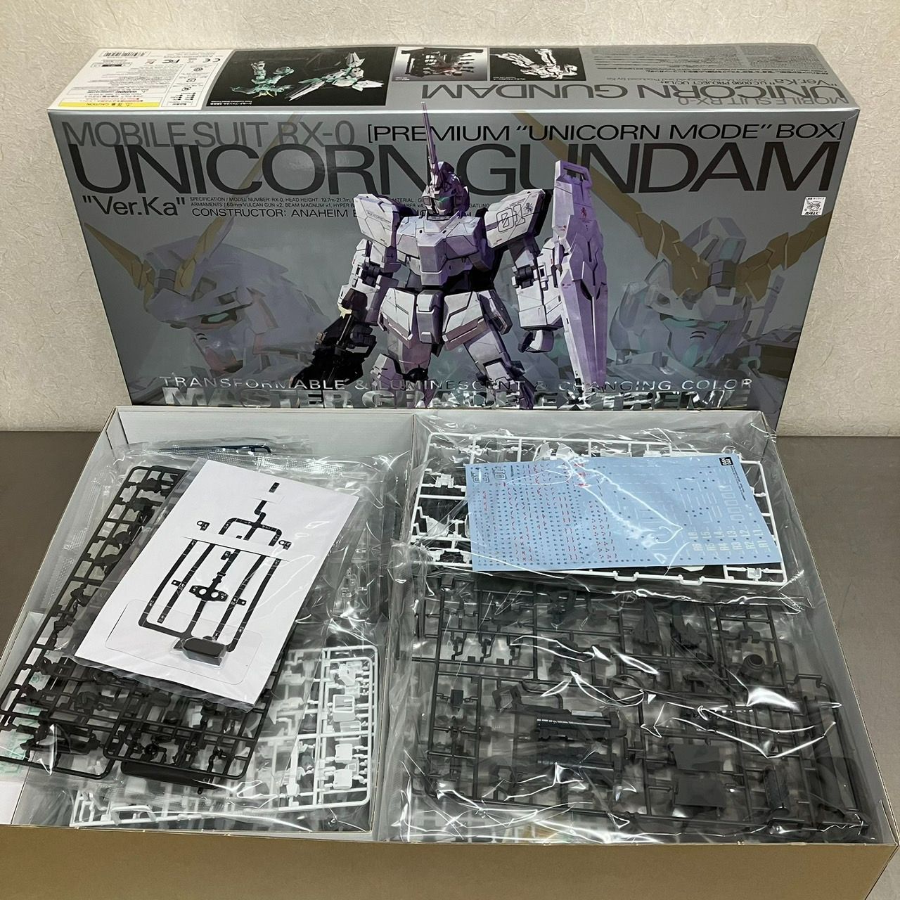 MGEX 1/100 プレミアム ユニコーンモード ボックス ユニコーン