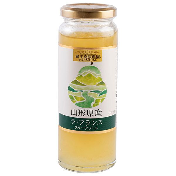 和歌山産業 蔵王高原農園PREMIUM 山形県産 ラ フランスフルーツソース 215g×12本入× 2ケース ｜ 調味料 フルーツ ソース 果物 ラフランス