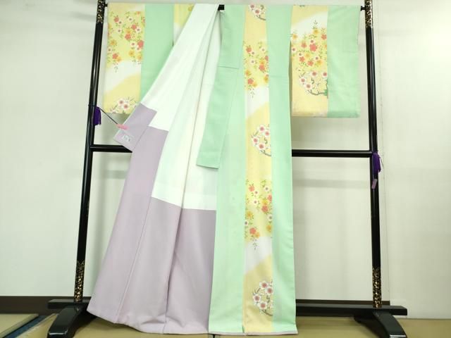 平和屋本店□極上 洗える最高級着物 ＜英＞はなぶさ謹製 小紋 花間道