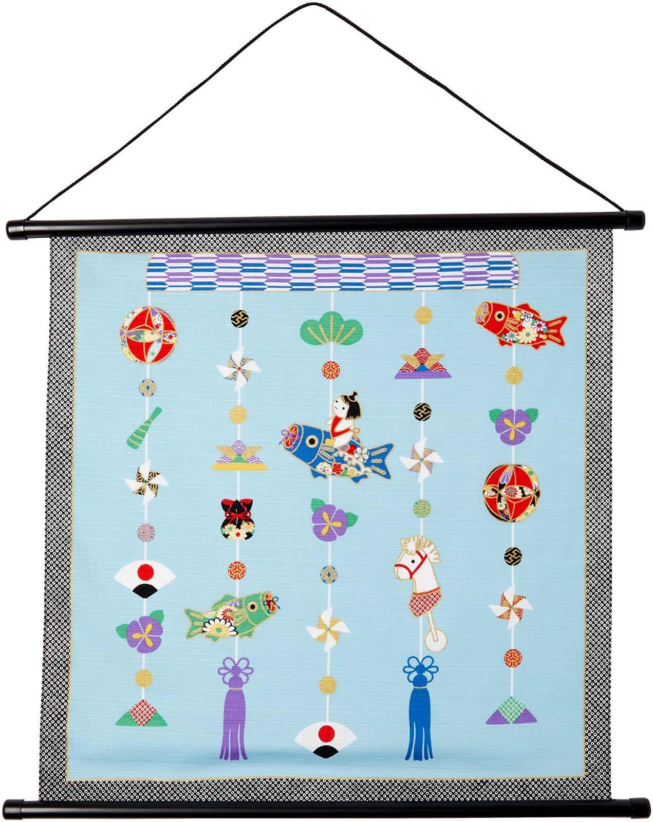 数量 前田染工 青 お細工もの 風呂敷 タペストリー 端午の節句吊るし飾り 柄 115286