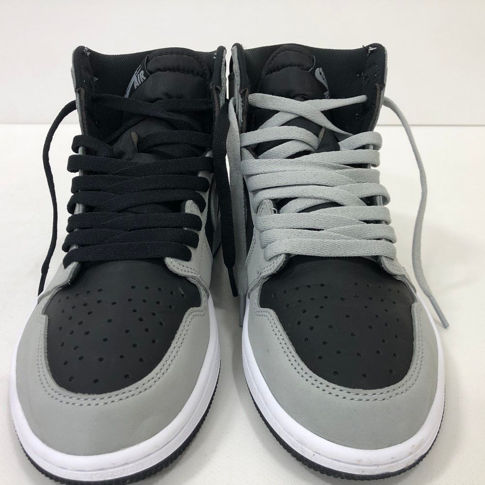 07w50198 Nike Air Jordan 1 レトロ HIGH OG 555088-035 27.5cm ブラック グレー 替え紐付き 27.5cm US9.5 UK8.5 EU43 スニーカー