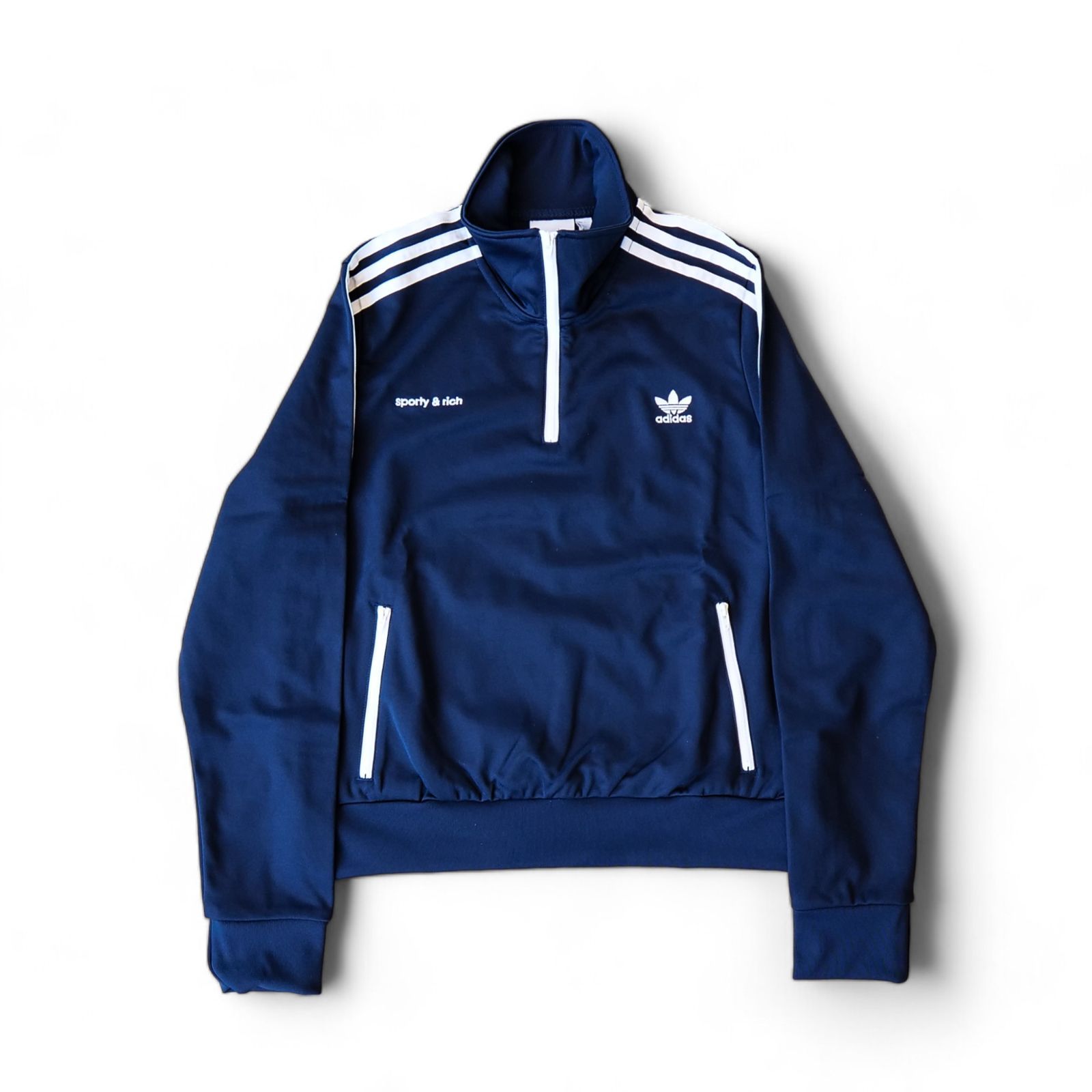 adidas アディダス sporty&rich ハーフジップ スリーストライプ 
