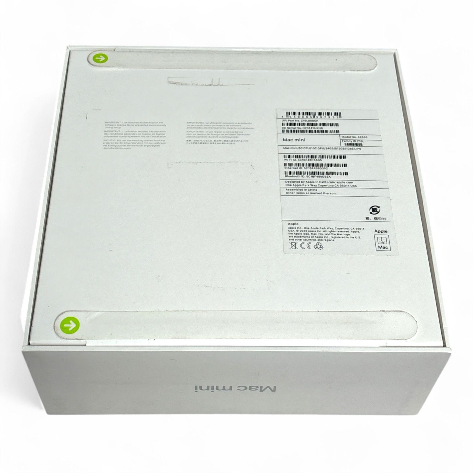 新品未開封 Mac mini M2 512GB A2686 Mac mini 【未開封】Apple MNH73J/A A2686 M2 Pro 2023 小型