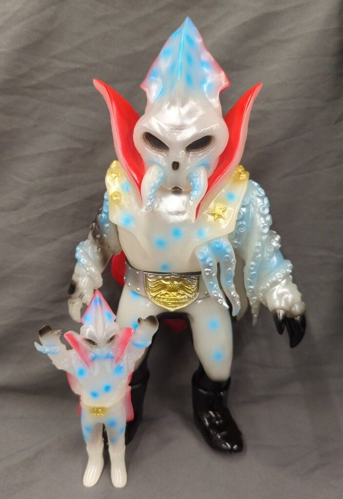 東映レトロソフビコレクション イカデビル　ミニソフビ付き 東映レトロソフビコレクション イカデビル(新色)+ミニソフビ