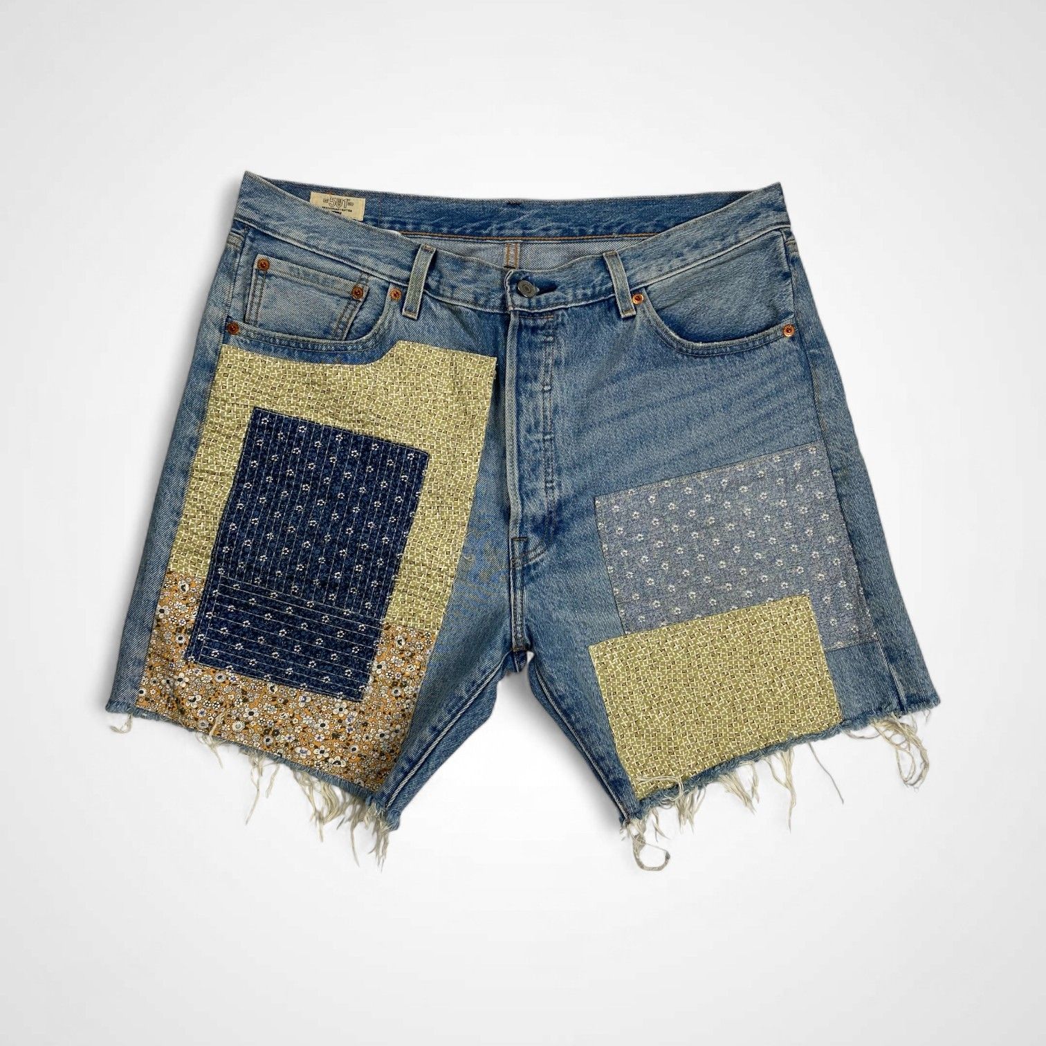 Levi's リーバイス / 150周年記念 もんぺ 刺し子 ハーフデニムパンツ