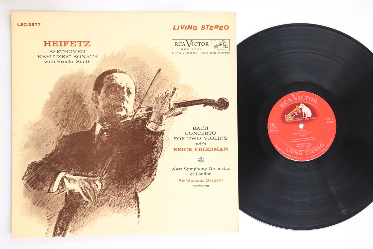 米LP ヤッシャ・ハイフェッツ, ブルッ ベートーヴェン ソナタ No9 イ長調 作品47 クロイツェ LSC2577 RCA VICTOR /00260 米LP ヤッシャ・ハイフェッツ, ブルッ ベートーヴェン ソナタ