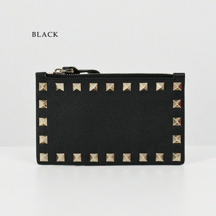 ロックスタッズ カーフスキン カードケース VALENTINOのロックスタッズ