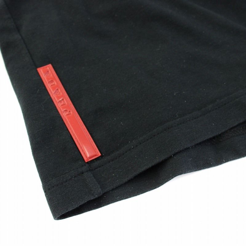 プラダスポーツ PRADA SPORT Tシャツ カットソー 半袖 M 黒 /TK