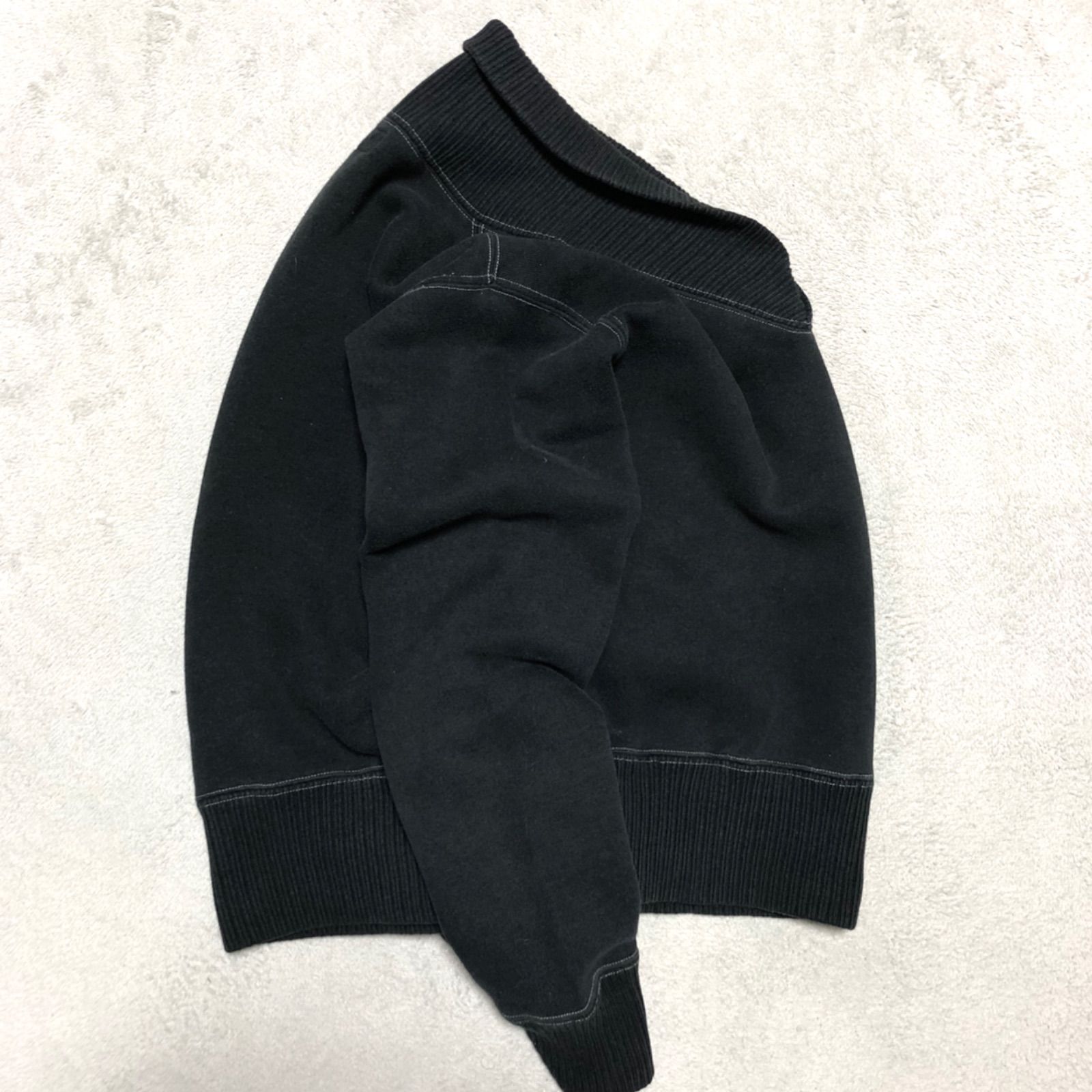 CUSHMAN スウェット ショールカラー コットン100％ Mサイズ ブラック 