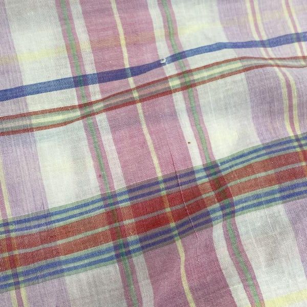 COMME des GARÇONS ピンクチェック長袖シャツ XS COMME des GARCONS