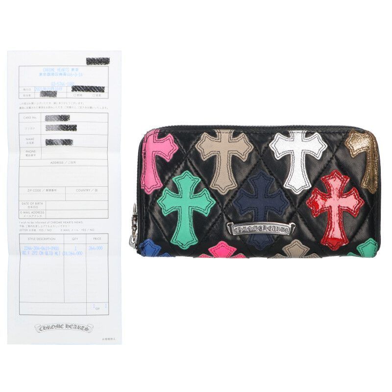 クロムハーツ REC F ZIP/QUILTED マルチパッチセメタリークロス  