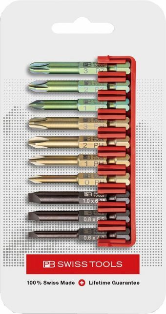 PBスイスツールズ1/4”Hex段付きビットセット【10本組】E6.701CN(PB SWISS TOOLS)