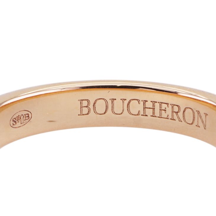 ブシュロン BOUCHERON ゴドロン リング ゴドロンリング godron リング 指輪 Pt950/750PG ピンク 結婚指輪 マリッジリング  ペア - メルカリ