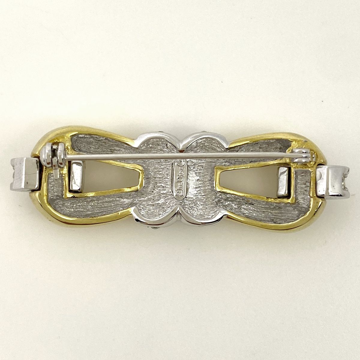 激レア 未使用級］ディオール 薔薇 シルバー ラインストーン ブローチ