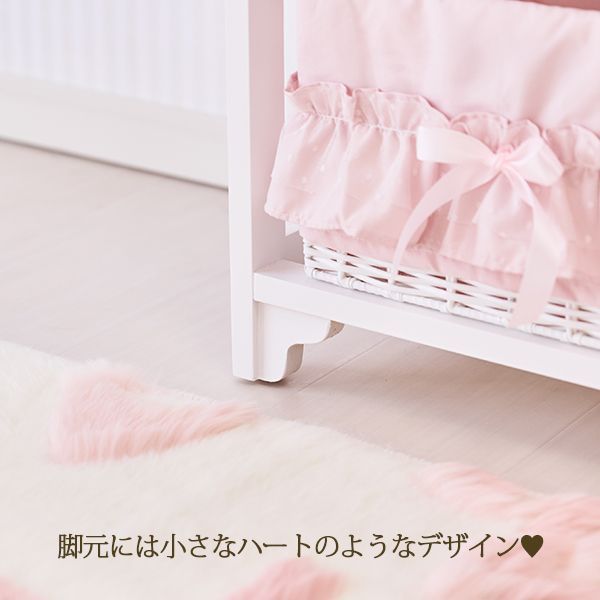 フリルバスケットチェスト（2杯・ピンク）/fille(フィーユ) 楽天市場】【大型】フリルバスケットチェスト（2杯・ピンク）/fille