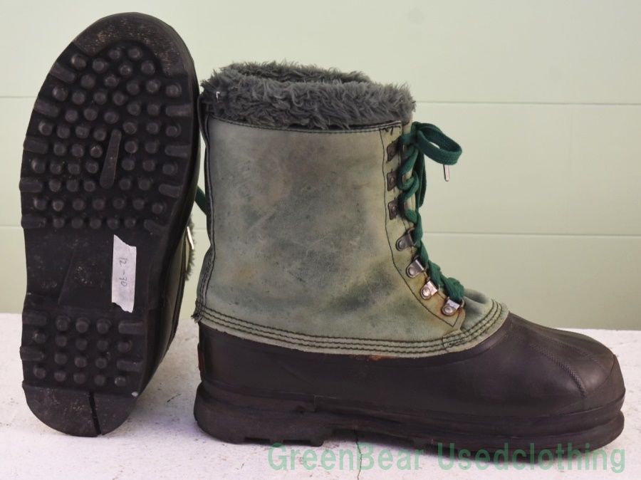  Y 150 カナダ製 SOREL ビンテージ スノーブーツ ウィンターブーツ 緑 メンズ 30 cm その他 靴