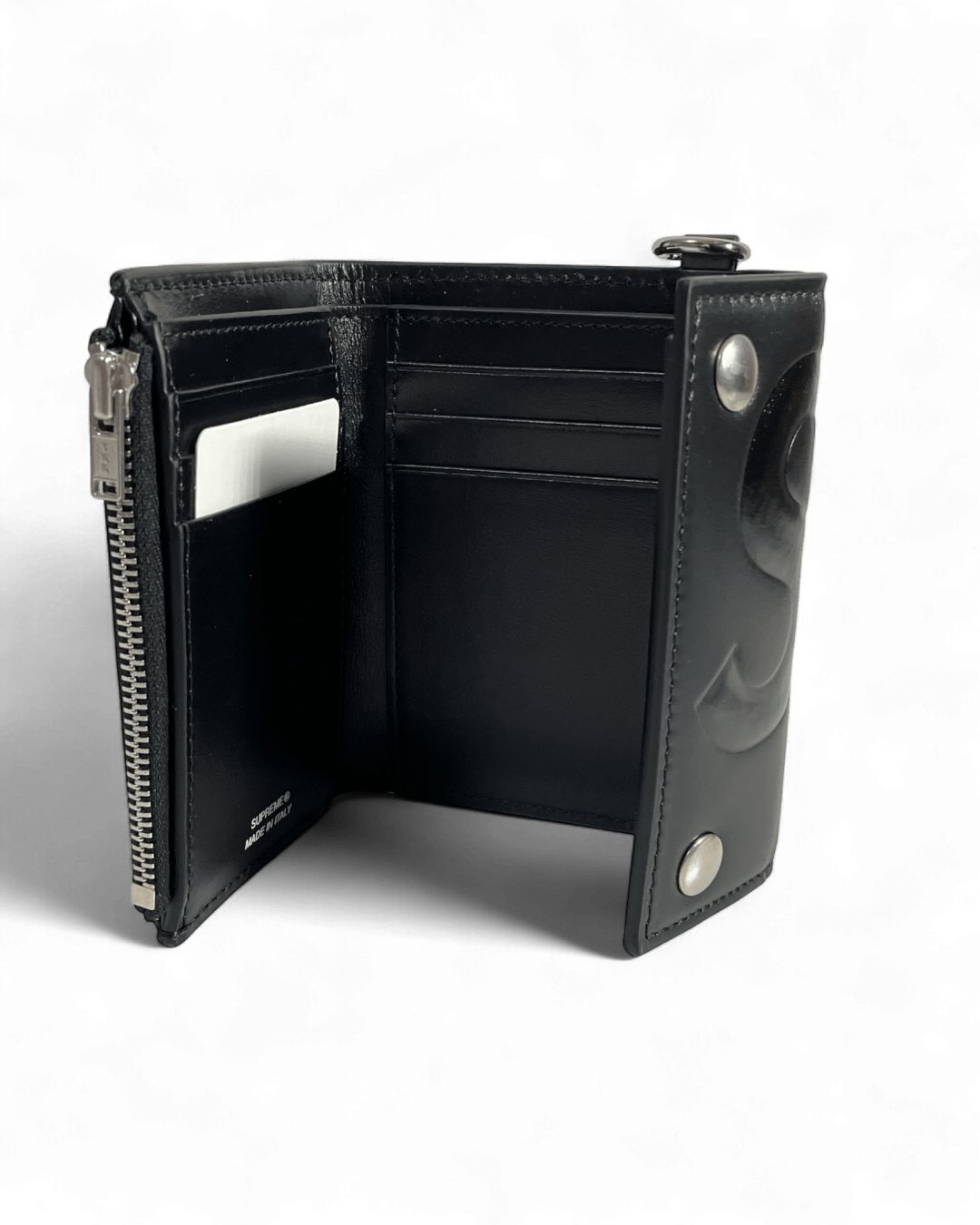 黒 25ss Supreme Leather Chain Wallet Supreme シュプリーム 2025SS Leather Chain Wallet レザー