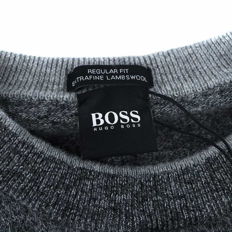 HUGO BOSS - ヒューゴボス ボーダー柄 長袖 Vネック セーター S