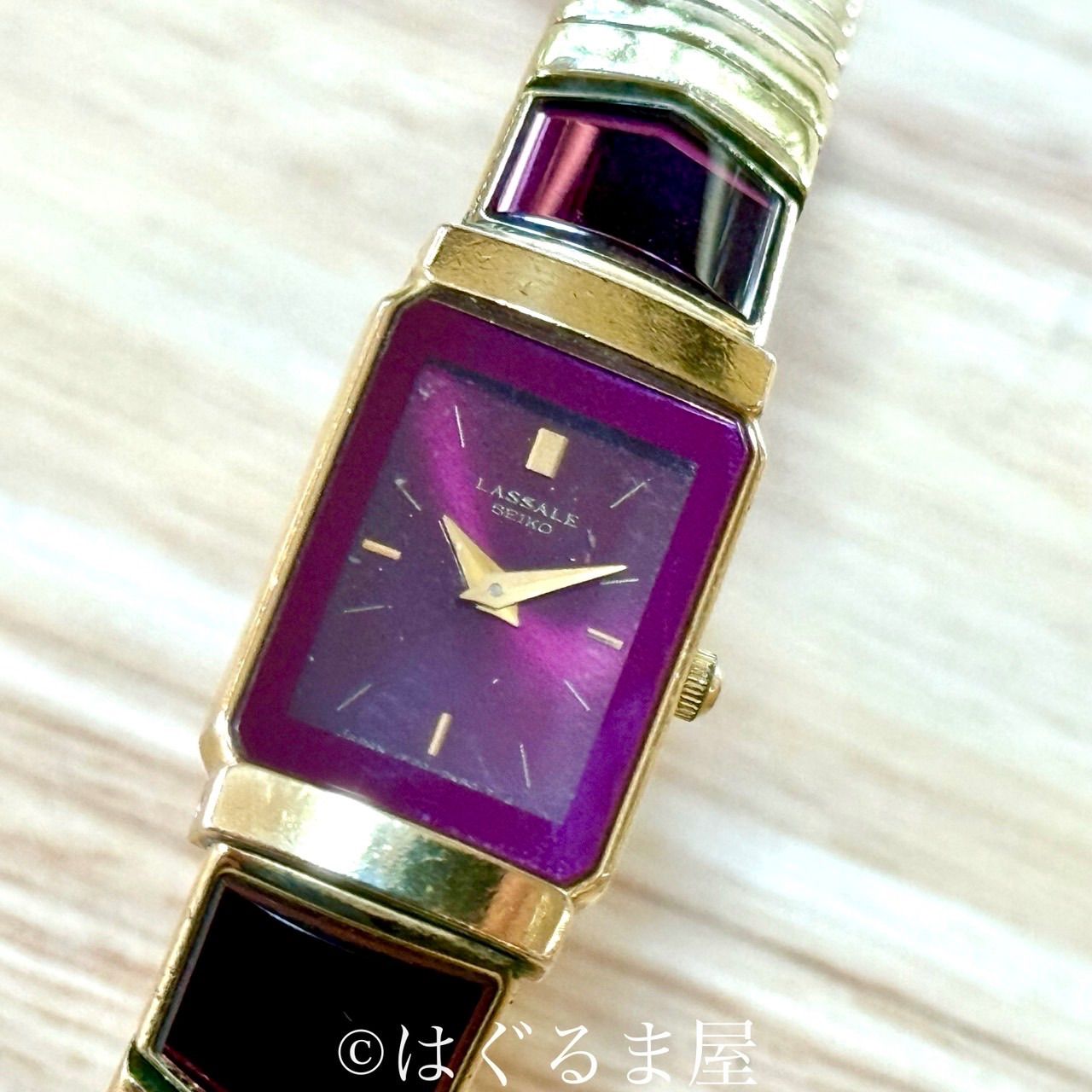 SEIKO セイコー ラサール ブレスレットウォッチ レディース 時計 クォーツ 1984年代製造 セイコー ラサール Qz レディースウォッチ 動作