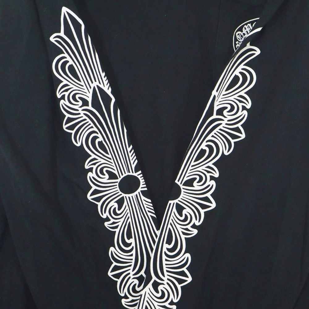 『クロムハーツ』 (XL) ホースシュー バックプリント ロングスリーブTシャツ CHROME HEARTS クロムハーツ スクロールラベル バックホース