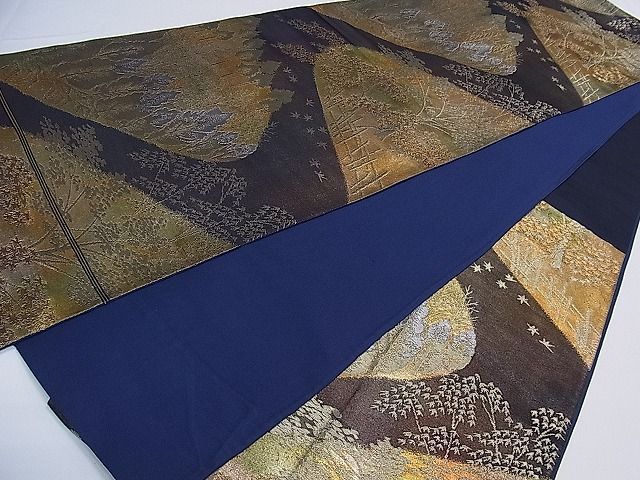 平和屋着物□西陣 六通柄袋帯 樹林文 金銀糸 逸品 ch2752 - メルカリ