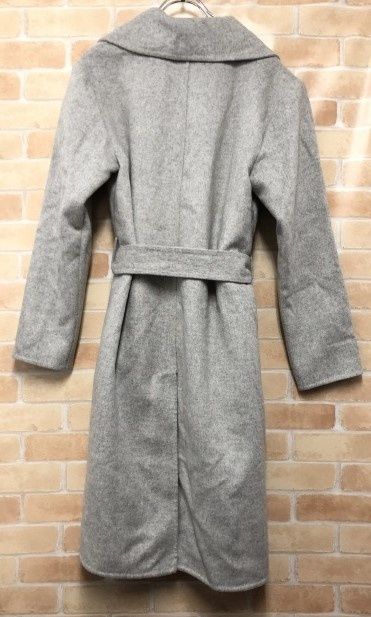 RALPH LAUREN ラルフローレン ウールブレンドロングコート グレー 4 111422822