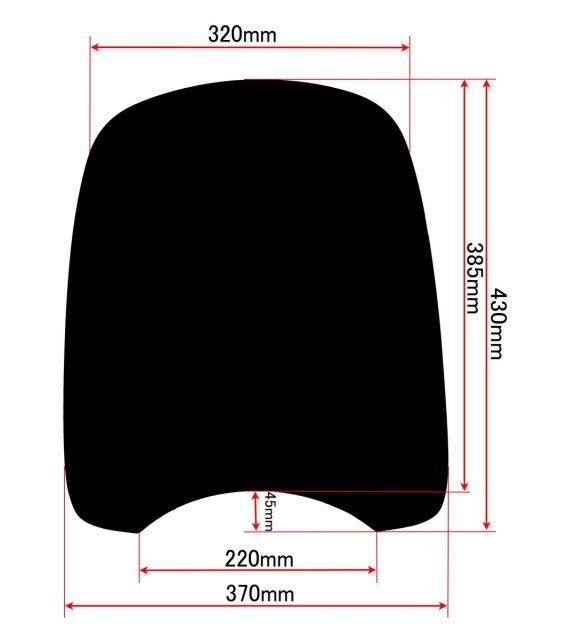 シャドウ750 汎用大型スクリーン バイザー シールド 風防 クリア スモーク