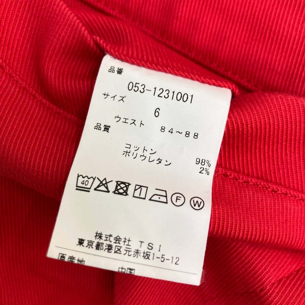 サイズ：6 PEARLY GATES パーリーゲイツ パンツ レッド系
