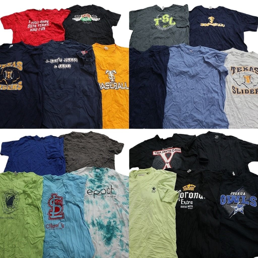 古着卸 まとめ売り カラーmix 半袖Tシャツ 20枚セット (メンズ XL ) 企業 コロナビール タイダイ柄 プロチーム MLB 中古 古着 MY9667