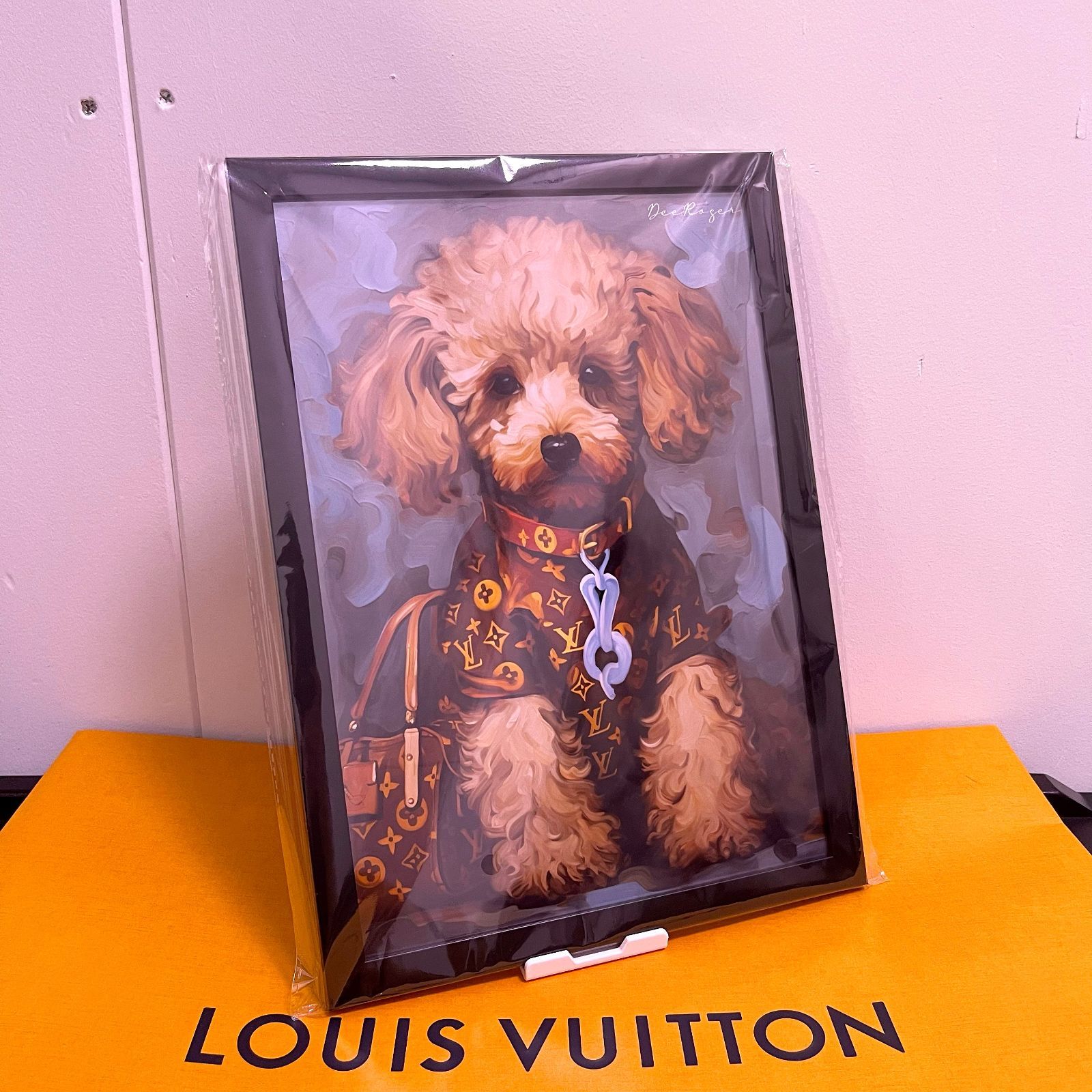 Louis Vuitton Dog Art 額付き ドッグ アートポスター 犬 トイ