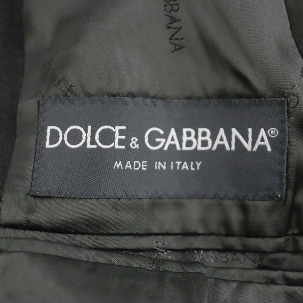 美品▽黒タグ DOLCE＆GABBANA ドルチェ＆ガッバーナ カシミヤ混 ウール