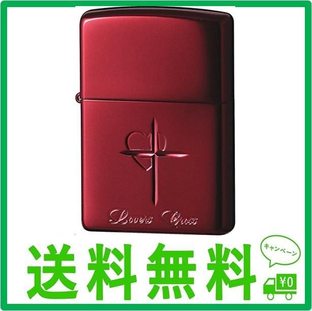 ZIPPO ライター ラバーズ クロス レッド 63020498 - メルカリ