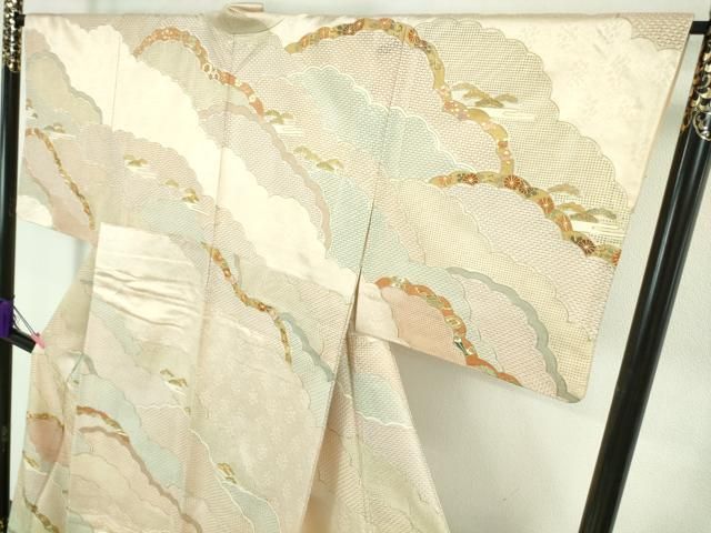 平和屋本店□極上 中国三大刺繍 スワトウ刺繍 汕頭刺繍 訪問着 駒刺繍  