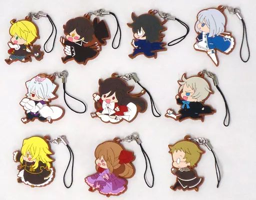 PandoraHearts ラバーストラップコレクション　パンドラハーツ 中古】ストラップ(キャラクター) 全10種セット 「PandoraHearts
